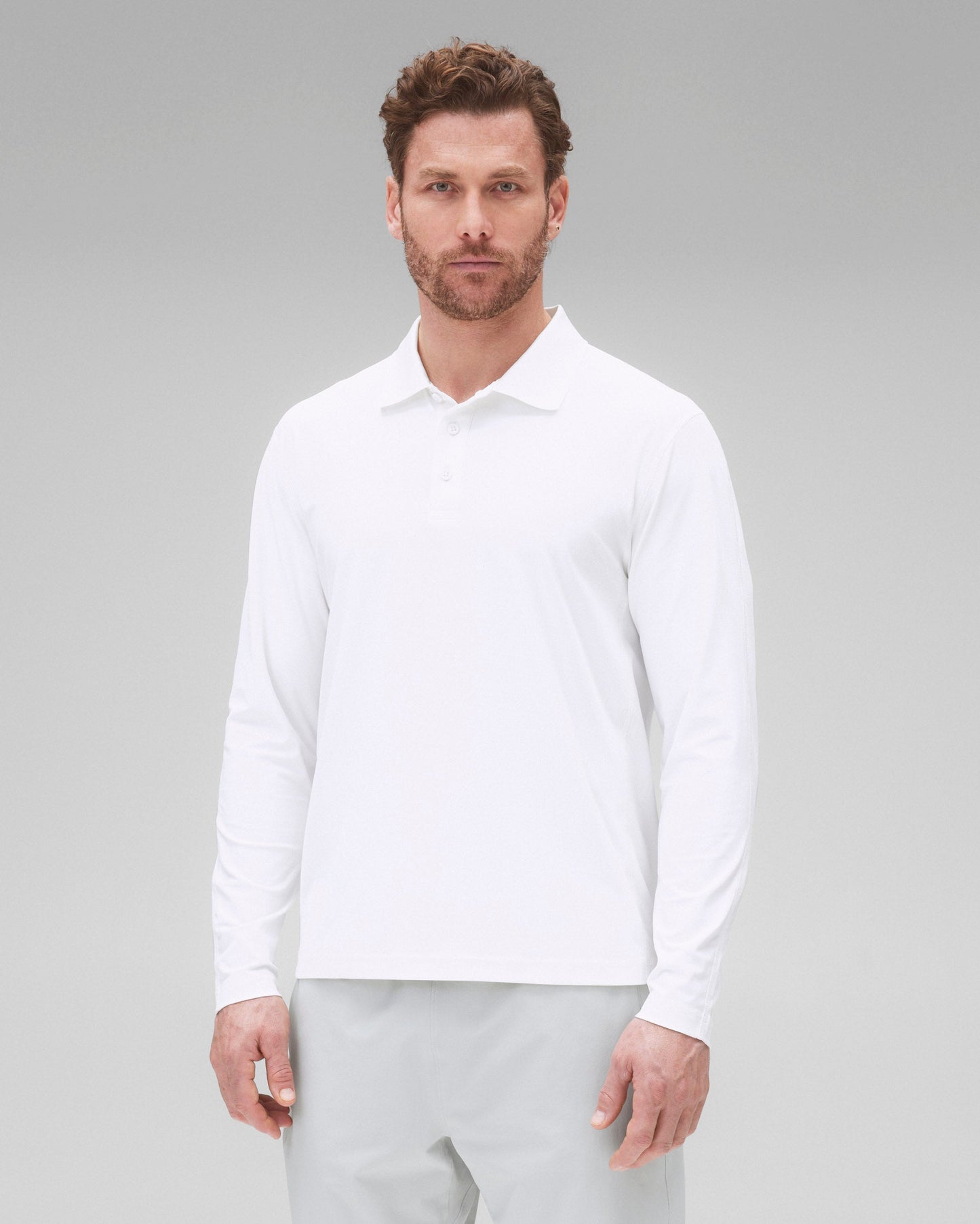 Tech Pique Playoff Standard Long Sleeve Polo
