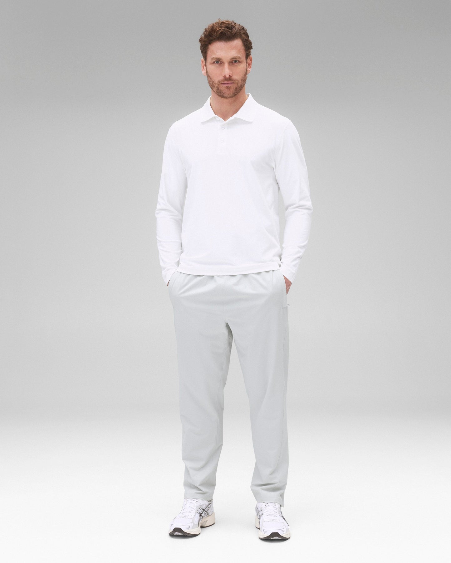 Tech Pique Playoff Standard Long Sleeve Polo