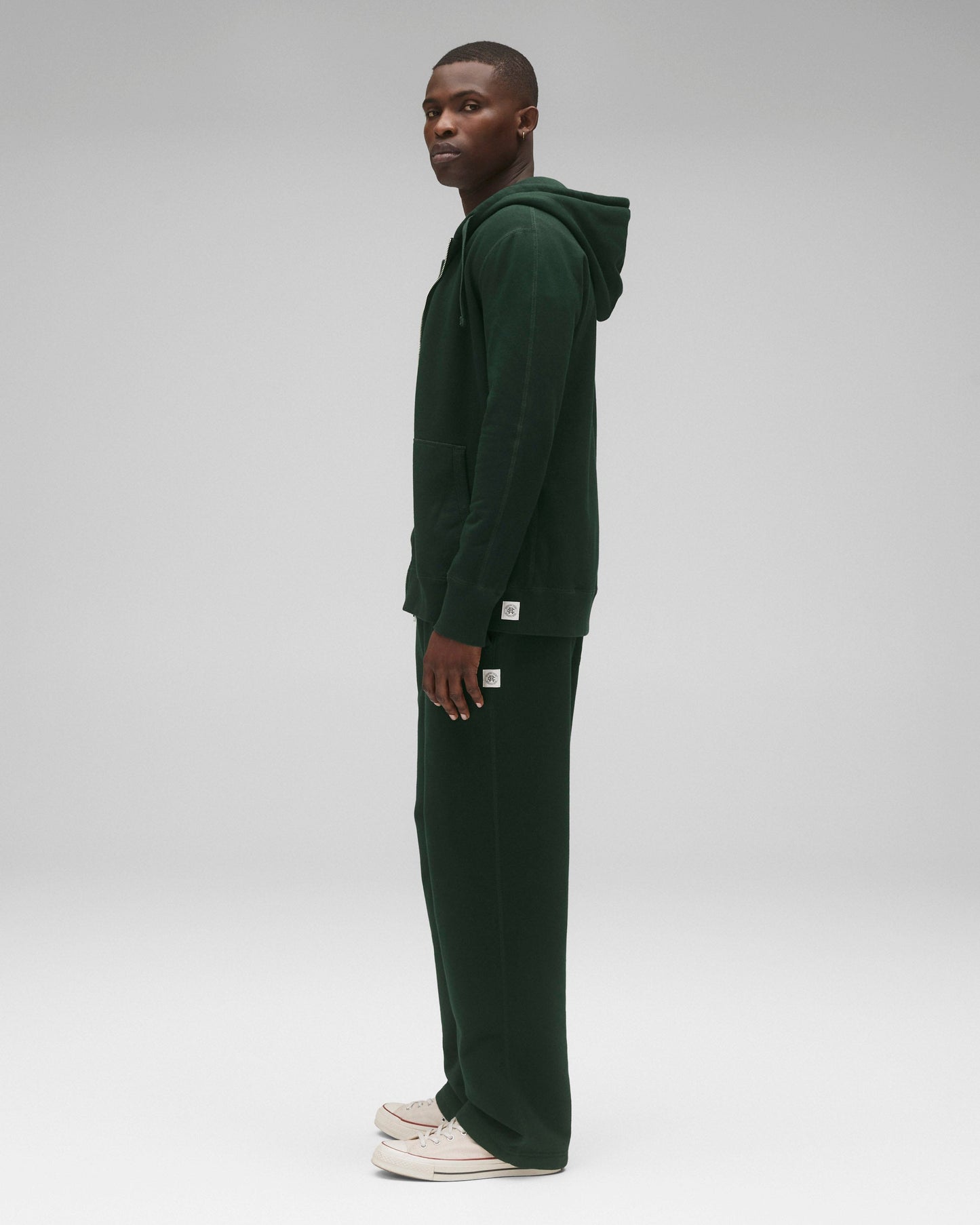 Midweight Terry Slim Zip Hoodie