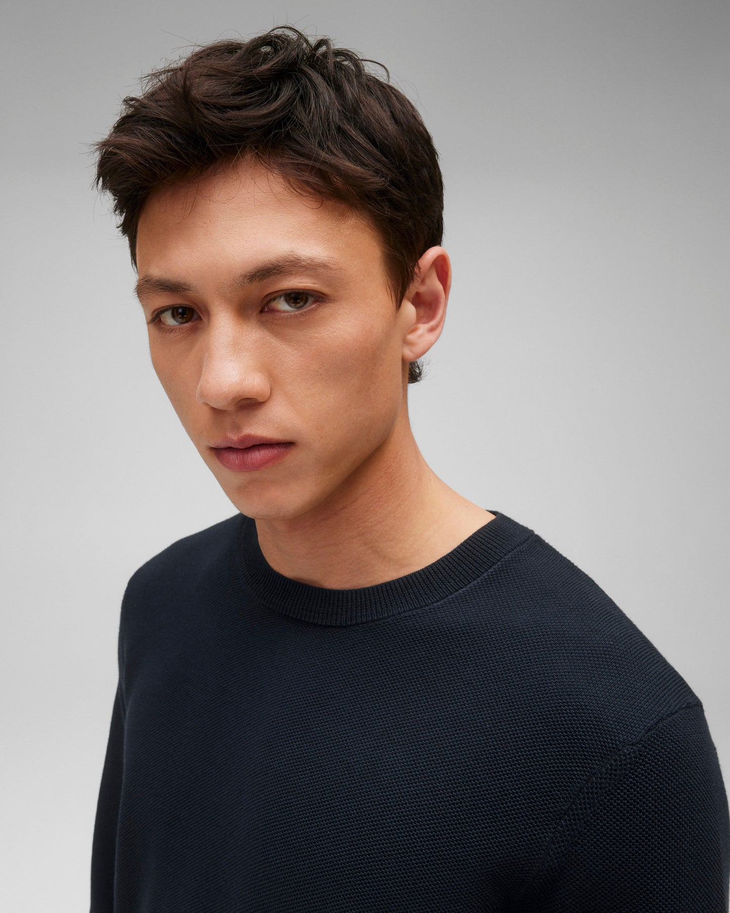 Supima Pique Ace Crewneck