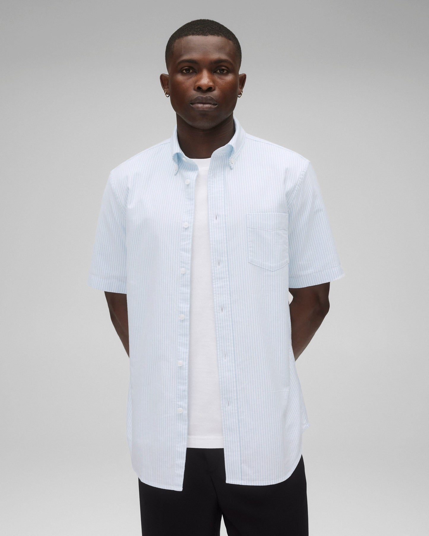 Cotton Oxford Prep Standard Short Sleeve Shirt