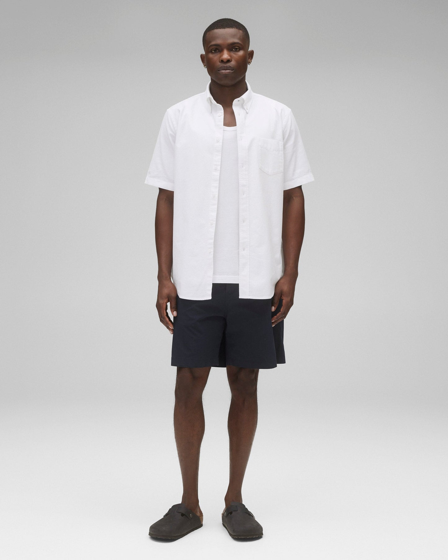 Cotton Oxford Prep Standard Short Sleeve Shirt