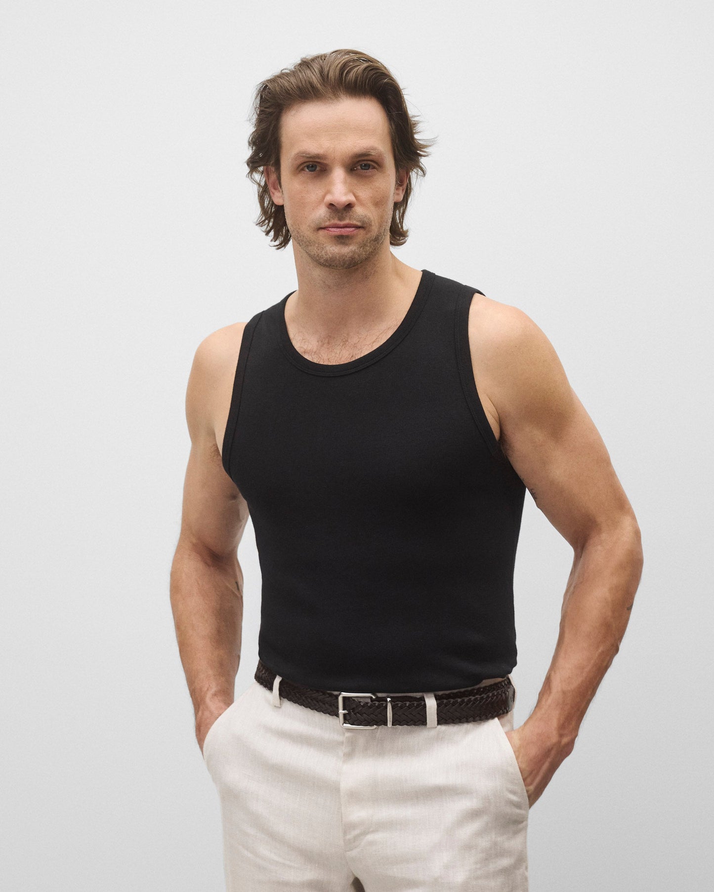 Cotton Rib Slim Tank Top