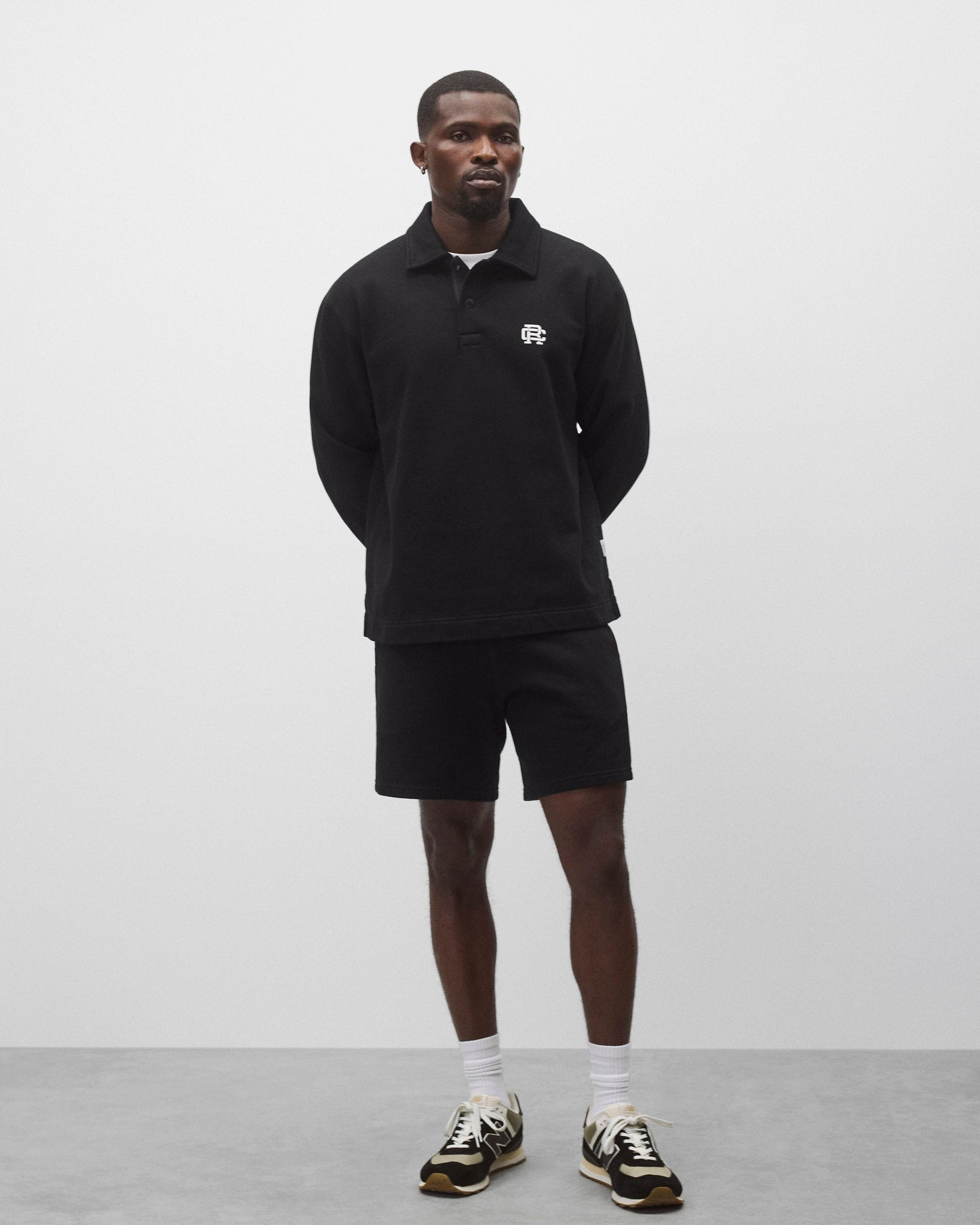 Midweight Terry Monogram Standard Rugby Sweatshirt