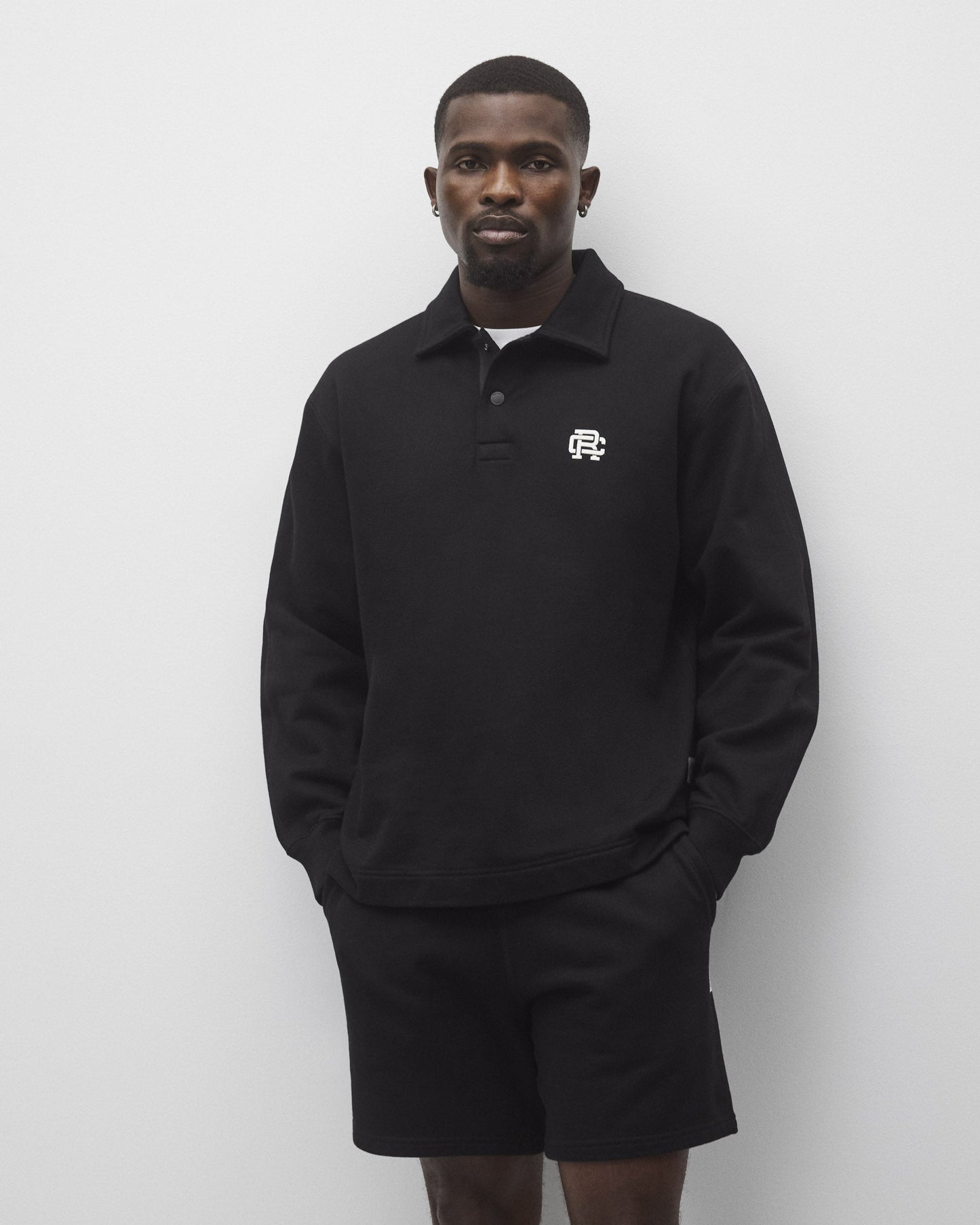 Midweight Terry Monogram Standard Rugby Sweatshirt