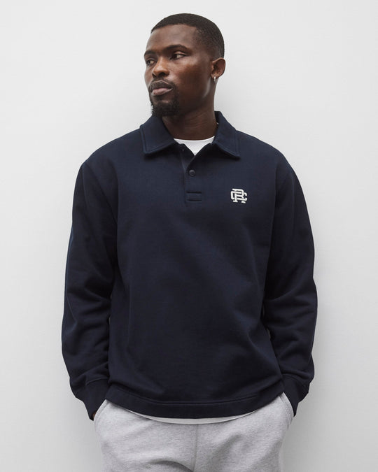 Midweight Terry Monogram Standard Rugby Sweatshirt