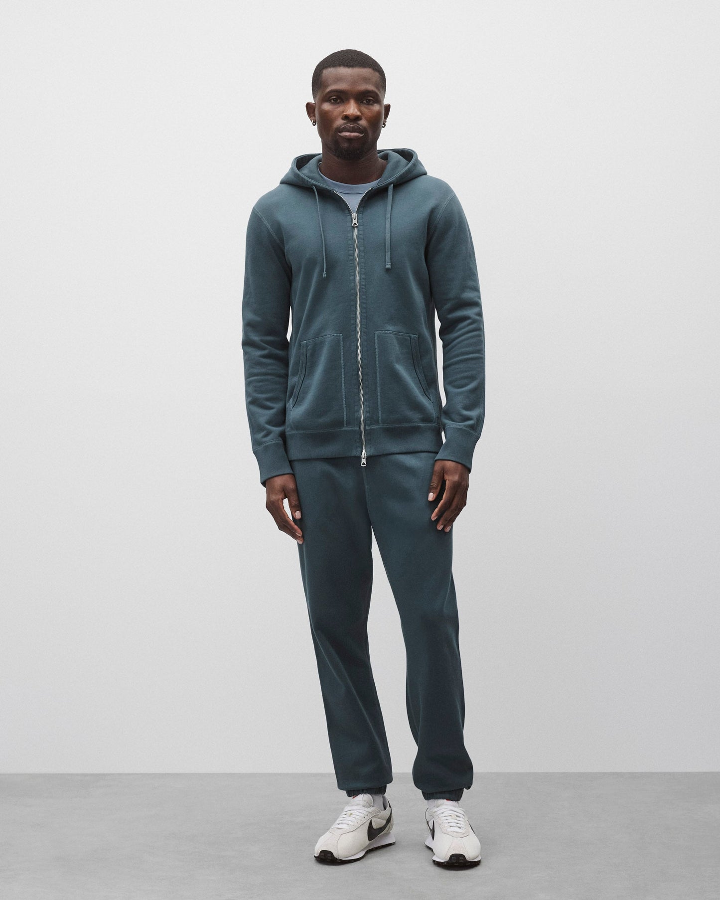 Midweight Terry Slim Zip Hoodie