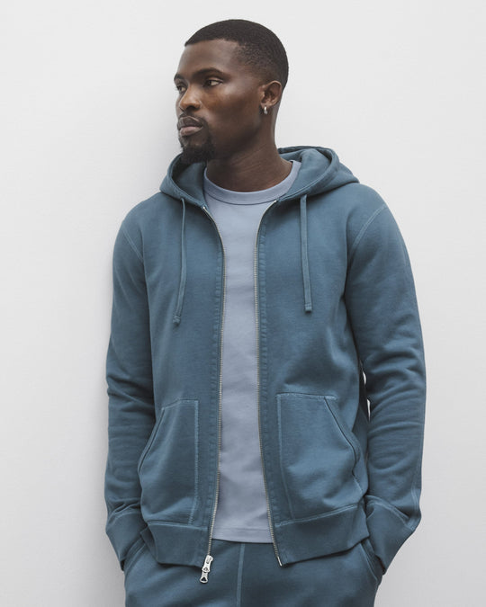 Midweight Terry Slim Zip Hoodie