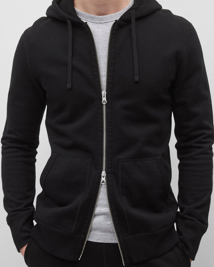 Midweight Terry Slim Zip Hoodie