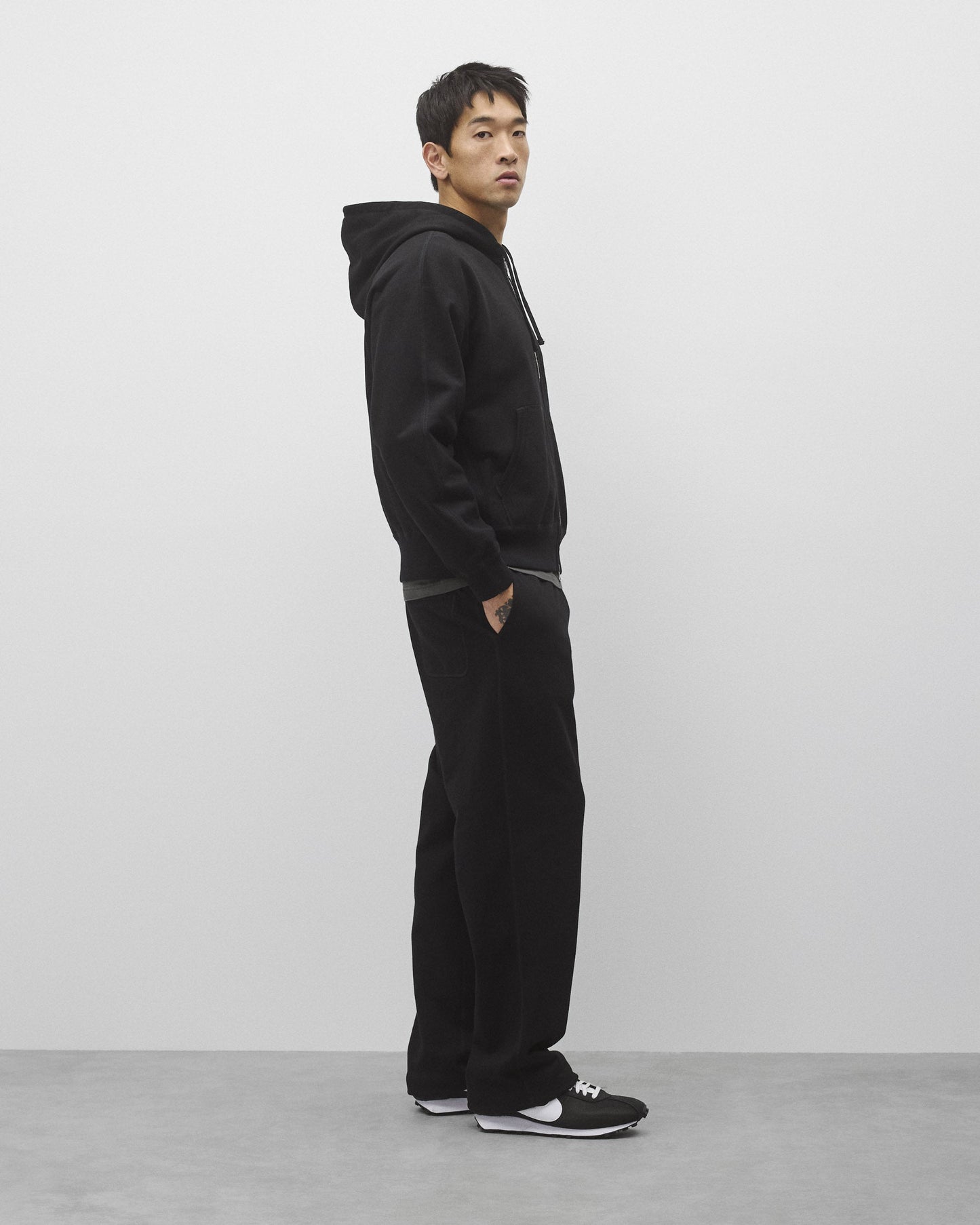 Midweight Terry Relaxed Zip Hoodie