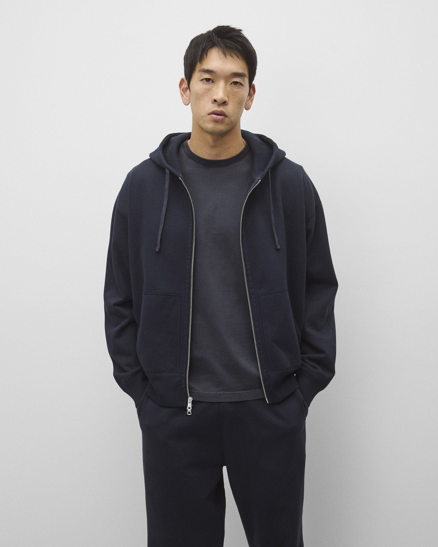 Midweight Terry Relaxed Zip Hoodie