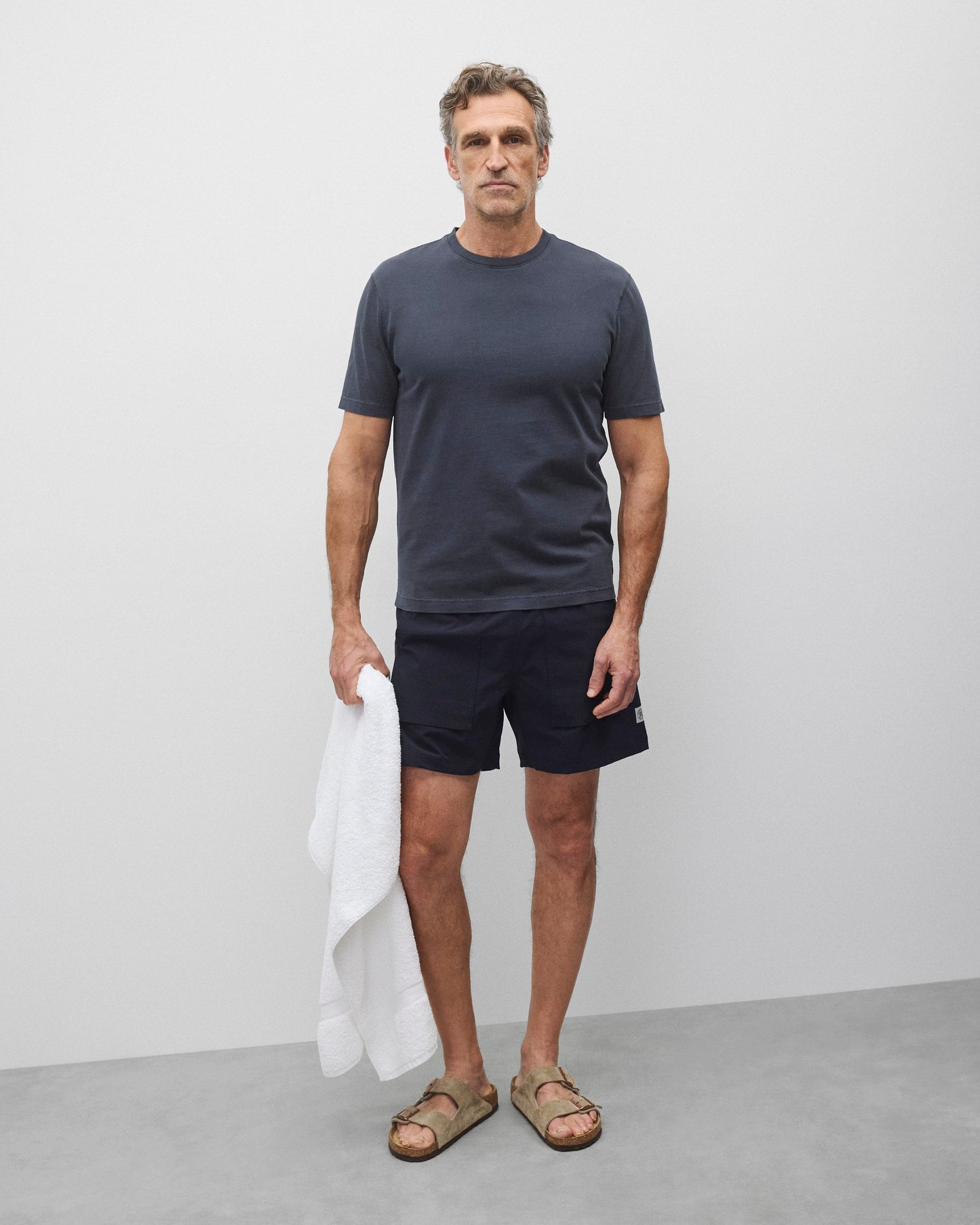 Stretch Nylon Utility Standard Swim Short 6"