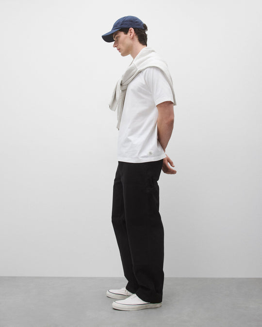Cotton Canvas Relaxed Double Knee Pant