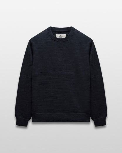 Cotton Slub Laurel Crewneck