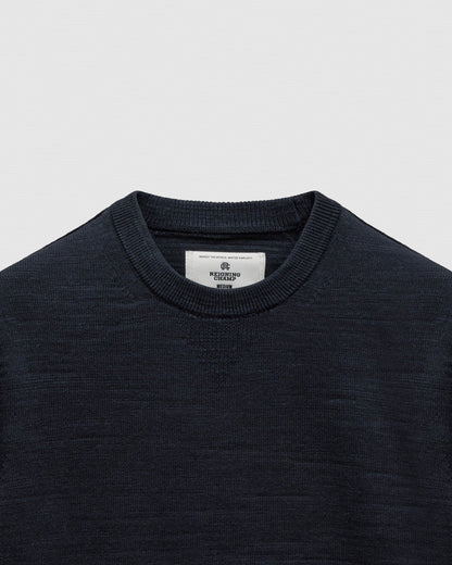 Cotton Slub Laurel Crewneck