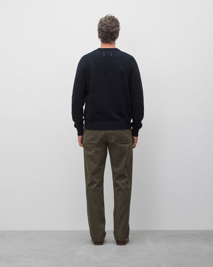 Cotton Slub Laurel Crewneck