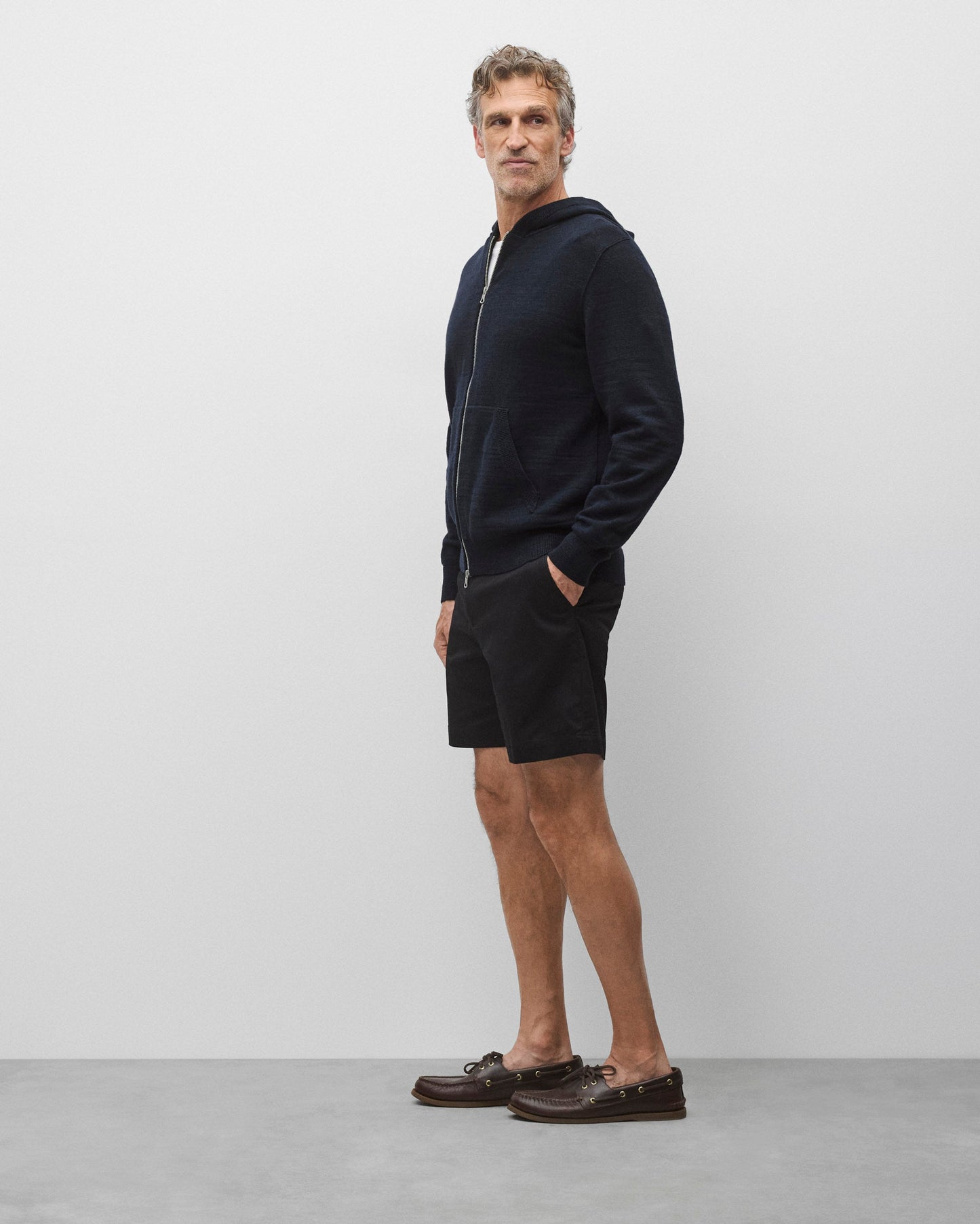 Cotton Slub Laurel Zip Hoodie