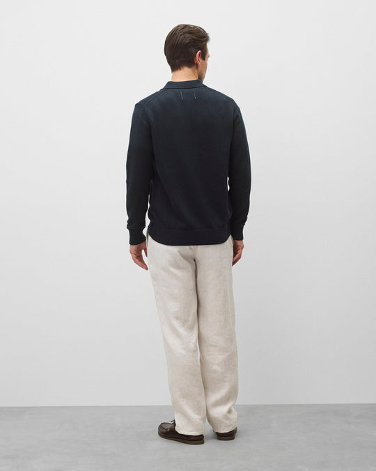 Supima Knit Commodore Polo Sweater