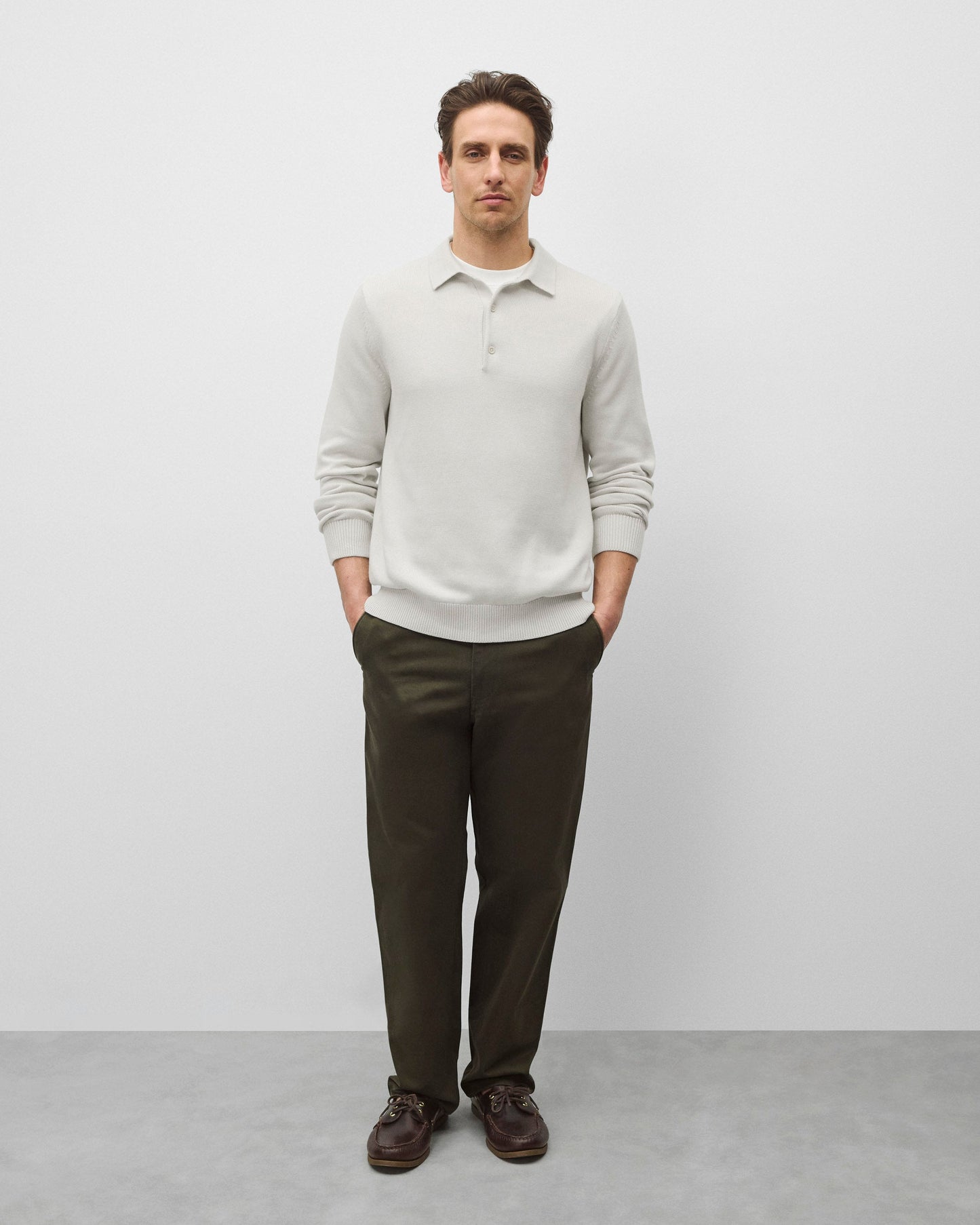 Supima Knit Commodore Polo Sweater