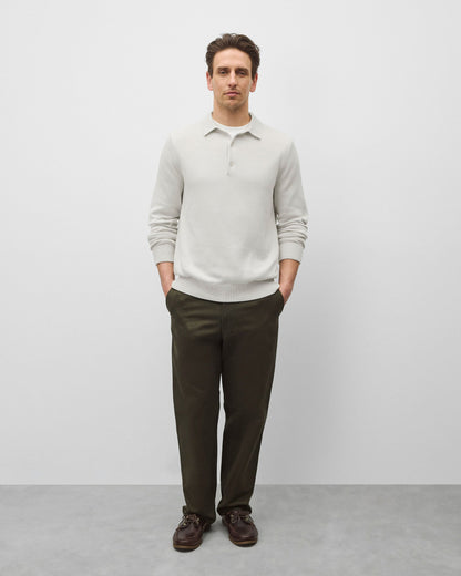Supima Knit Commodore Polo Sweater