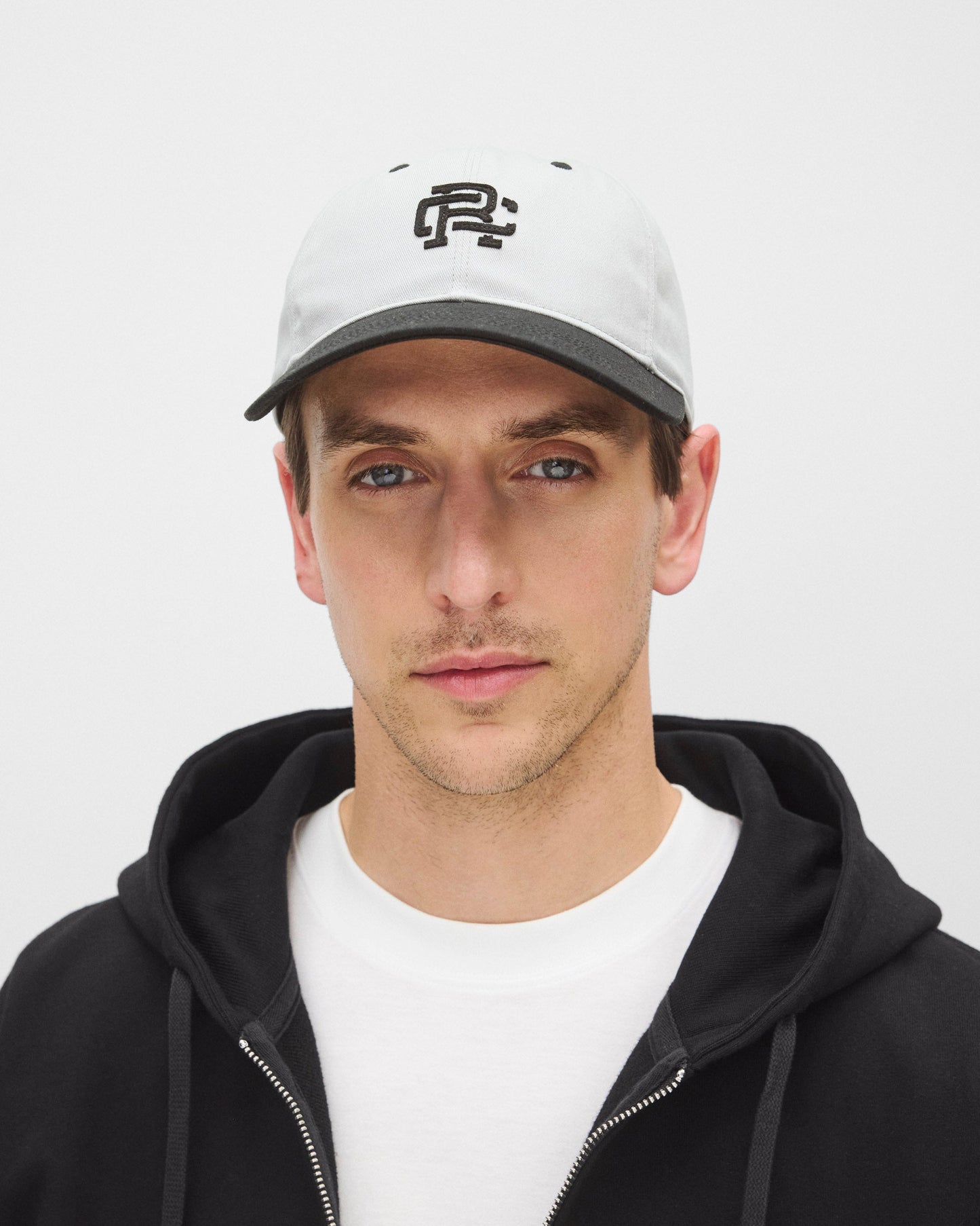 Colour Block Monogram Strapback Cap