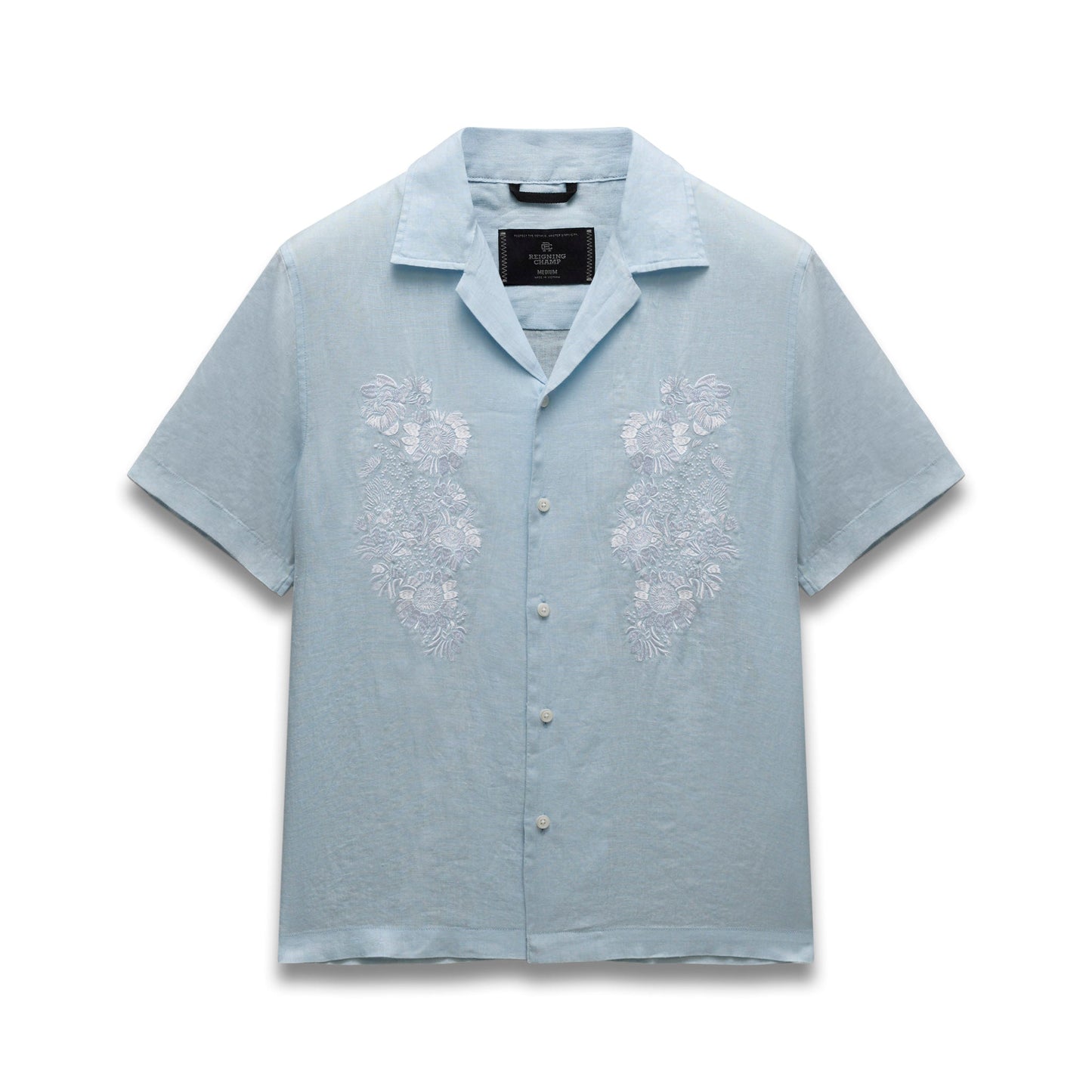 Linen Floral Standard Camp Shirt