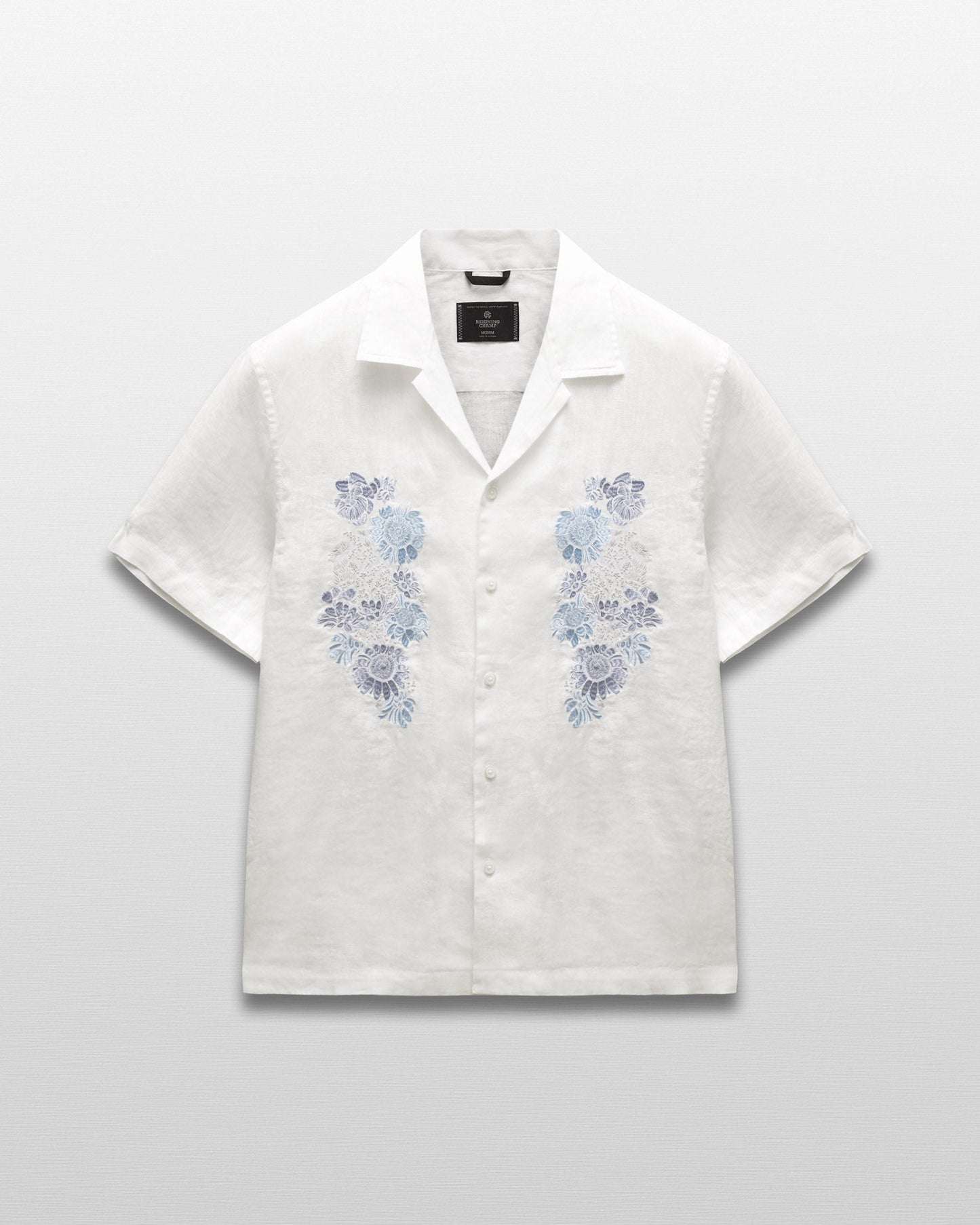 Linen Floral Standard Camp Shirt