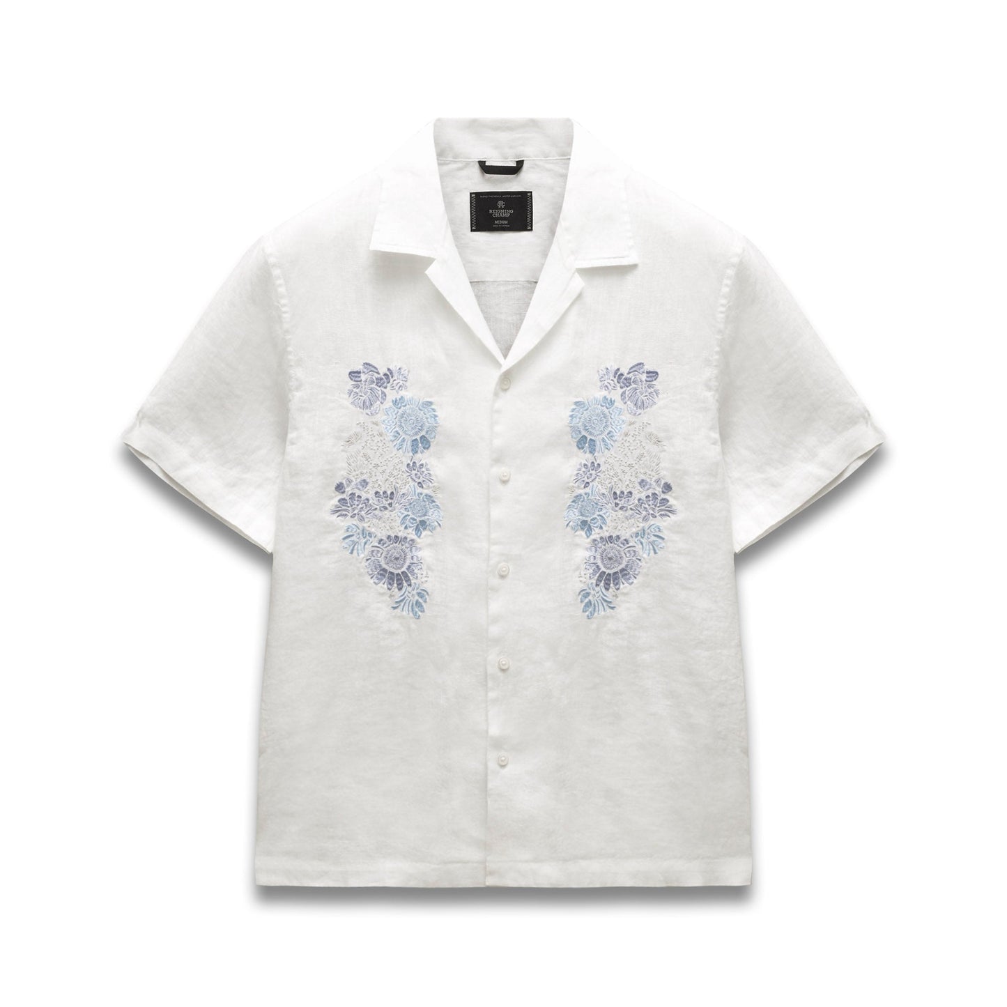 Linen Floral Standard Camp Shirt