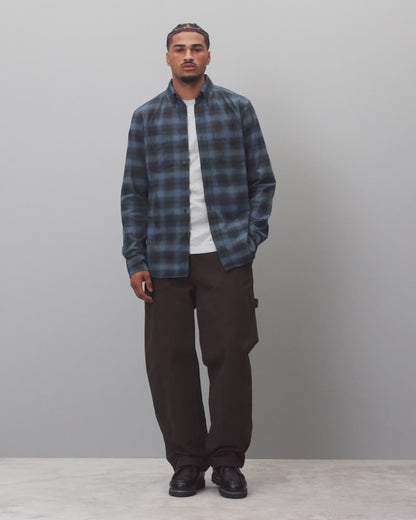 Cotton Plaid Site Standard Shirt