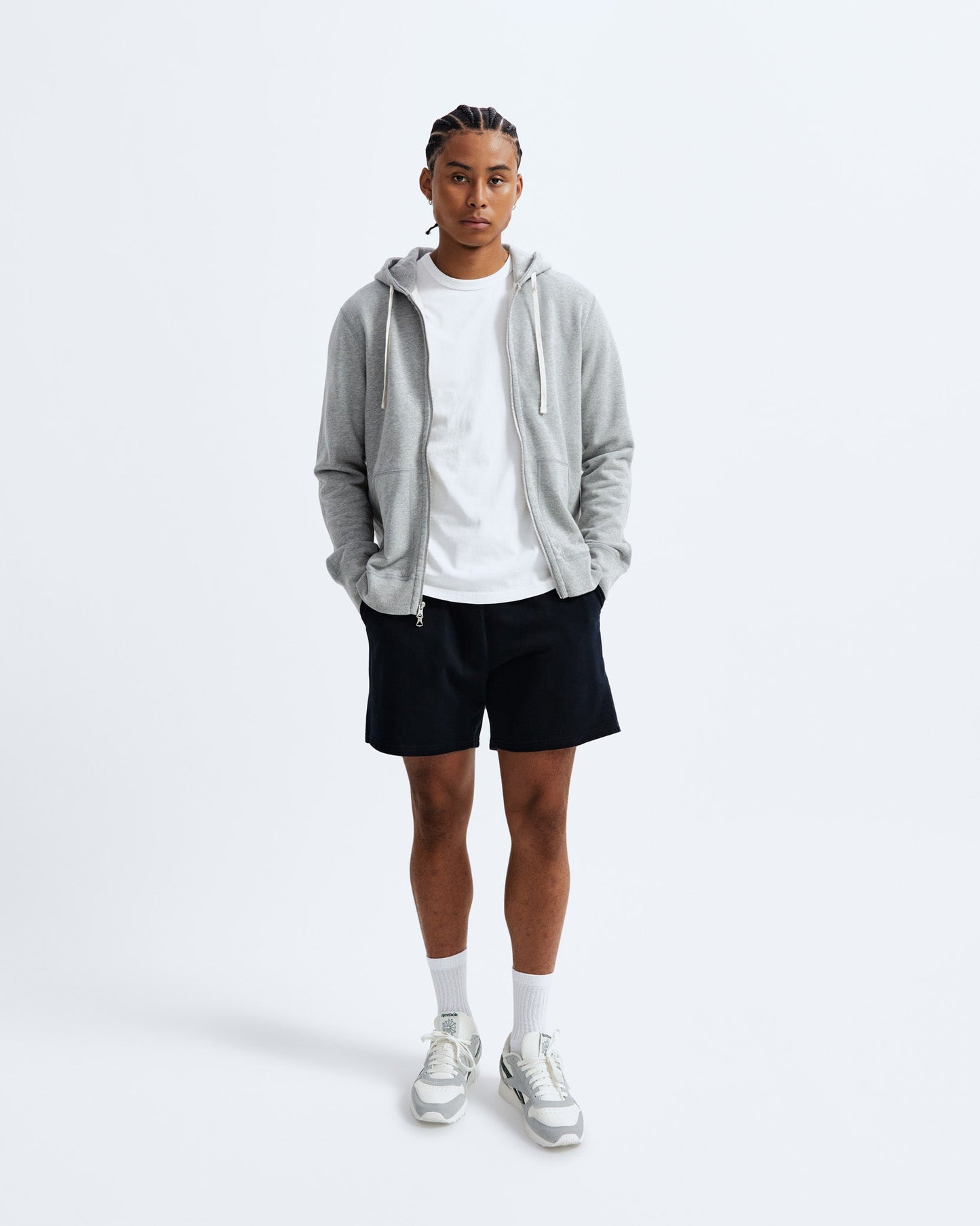 Midweight Terry Slim Zip Hoodie - Vault