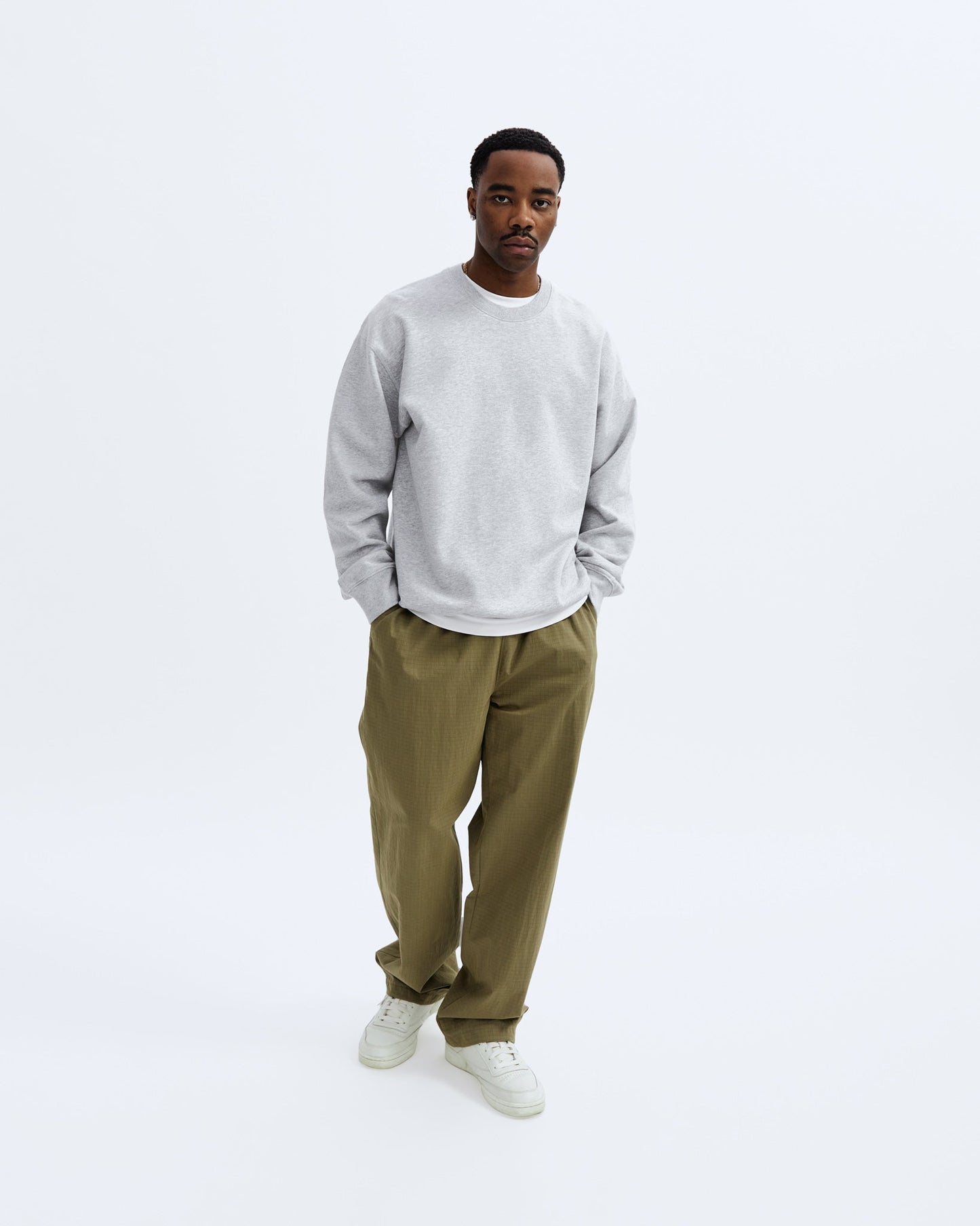 Midweight Terry Relaxed Crewneck - Vault