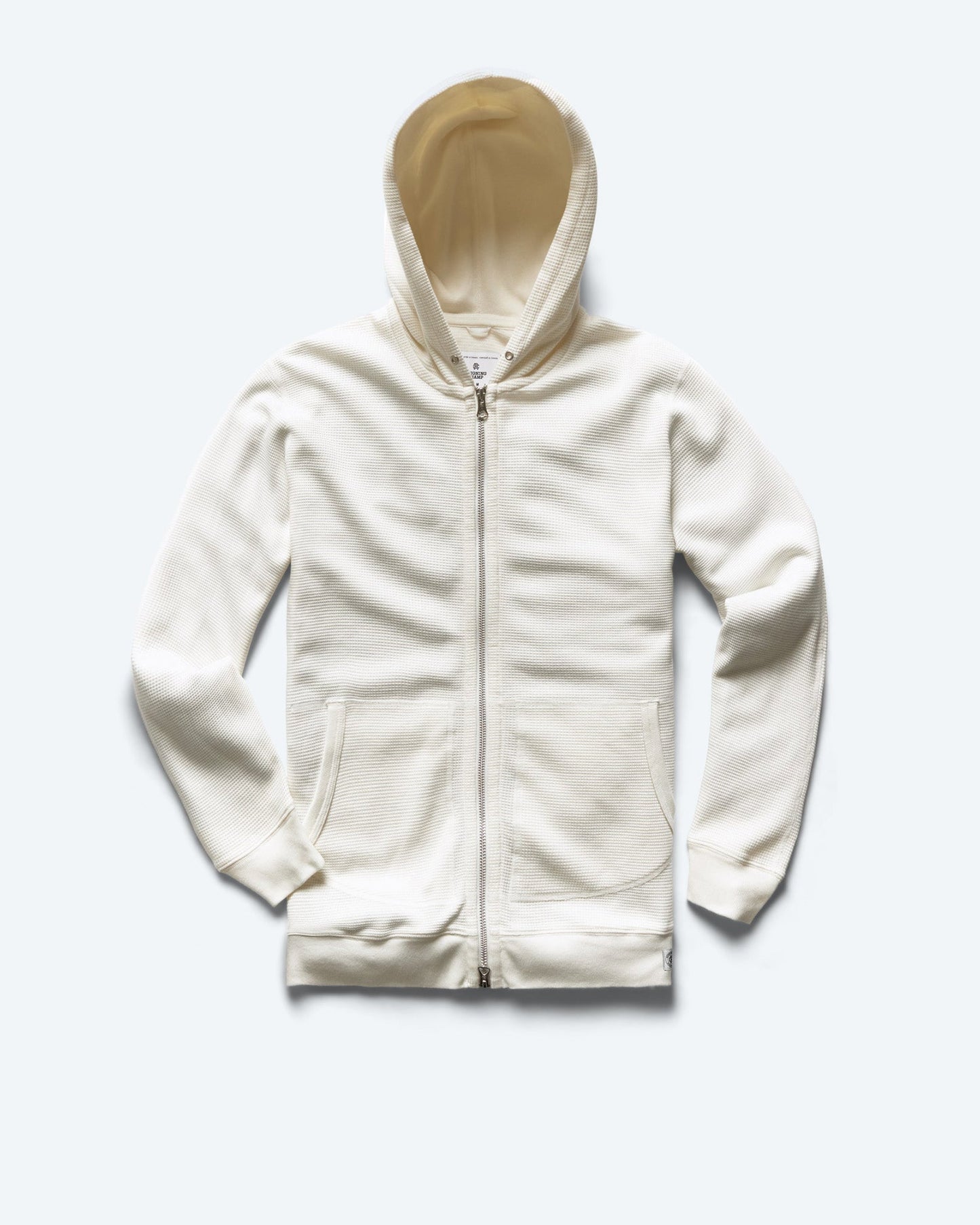 Lightweight Waffle Full Zip Hoodie